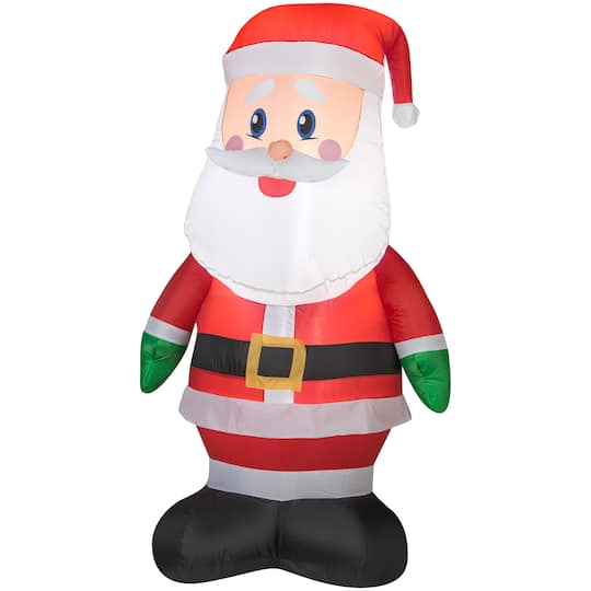 4Ft Airblown� Inflatable Christmas Santa By Gemmy Industries | Michaels�